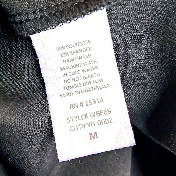 MADE BY JOHNNY Women’s Black Skater Skirt Medium Stretch Flowy Pull-On - Picture 4 of 5